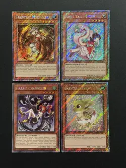 2025 YUGIOH RA04 PLATINUM SECRET RARE HARPIE CHANNELER NM BONUS SET - Image 1