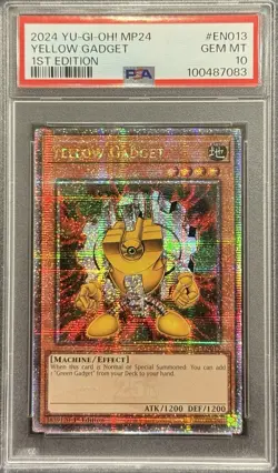 2024 PSA 10 YUGIOH MP24 QCR SECRET RARE YELLOW GADGET 💎 - Image 1