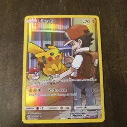 Pokemon TCG Sun & Moon Cosmic Eclipse Pikachu Card 241/236 Secret Rare Holo - Image 1