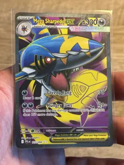 Mega Sharpedo Ex 113/094 - Phantasmal Flames Full Art Rare - Pokemon TCG Card - Image 1