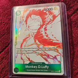 One Piece Card Game - Monkey.D.Luffy (3rd Anniversary Promo) OP07-033 - NM Foil - Image 1