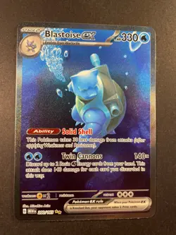 Pokemon Cards Blastoise ex 200/165 151 Special Illustration Rare NM 🔥 SIR - Image 1