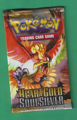 Pokemon "HeartGold & SoulSilver" 10-Card Sealed Booster Pack (Ho-Oh) X1 - Image 1