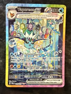Pokemon TCG Vaporeon EX Prismatic Evolutions Special Illustration Card 149/131 - Image 1