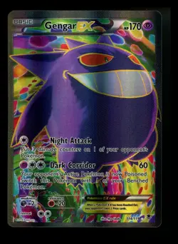 Gengar EX 114/119 XY Phantom Forces 2014 Full Art Holo Rare Pokemon Card TCG - Image 1