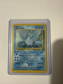 Pokemon TCG Articuno Holo Unlimited Rare Card 2/62 Fossil Set - Image 1