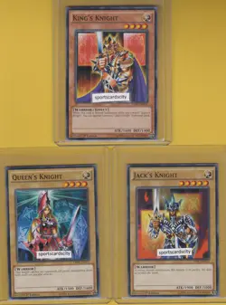 JACK'S + QUEEN'S + KING'S KNIGHT - 3 Cards Set 1st Edition (YGLD/DPBC) Yu-Gi-Oh - Image 1
