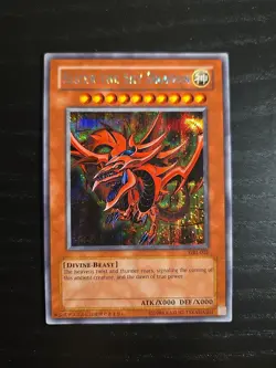Yu-Gi-Oh GBI-001 SLIFER THE SKY DRAGON Secret Rare Card - Image 1