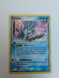 Suicune 4/17 Pop Series 2 Non Holo Pokemon Card 2006 - Image 1