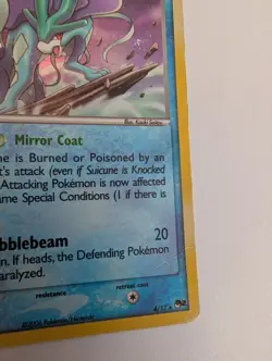Suicune 4/17 Pop Series 2 Non Holo Pokemon Card 2006 - Image 2