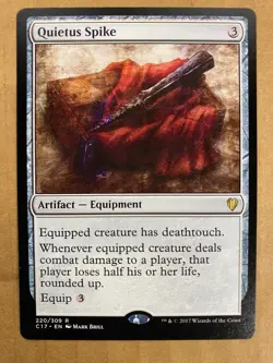 MTG 1x Quietus Spike # 220 Commander 2017 Magic the Gathering Card x1 NM - Image 1