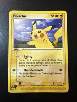 Pokemon Pikachu TCG EX Team Magma vs Team Aqua Card 43/95 Regular Common - Image 1