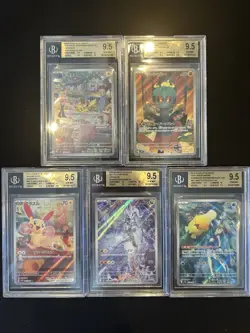 BGS 9.5 Pokemon Card Game Japanese Art Rare 5 Card Set Bulk Holo AR - Image 1