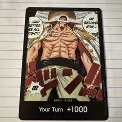 One Piece TCG Card Game OP08 Don!! Two Legends English Whitebeard Edward Newgate - Image 1