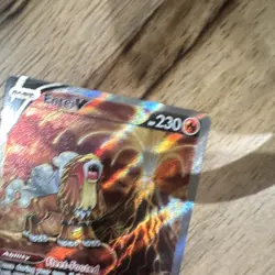 Pokemon Entei V Ultra Rare Full Art Holo Crown Zenith GG36/GG70 Card - Image 3