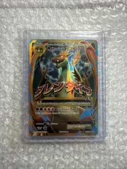 M Mega Charizard EX (Full Art) 101/108 Evolutions Holo Pokemon Card NM/M++ - Image 1