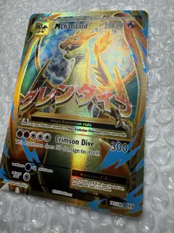 M Mega Charizard EX (Full Art) 101/108 Evolutions Holo Pokemon Card NM/M++ - Image 5