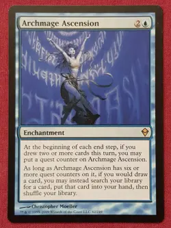 Magic The Gathering ZENDIKAR ARCHMAGE ASCENSION blue card MTG - Image 1