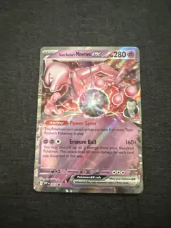 Team Rocket's Mewtwo ex 205 Sv: Scarlet & Violet Promo Cards Holo - Image 1