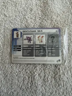 Gentleman Nils Pokemon 2003 Promo NEW SEALED CARD - Image 1
