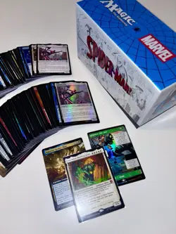 MTG Spider-man 140 Card Lot, Collector Storage Box. Anti-Venom. No Duplicates NM - Image 4