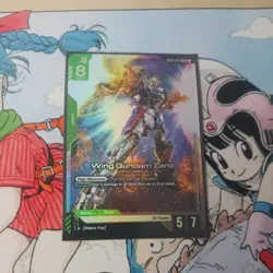 Wing Gundam Zero GD01-024 Newtype Rising Gundam Card Game TCG - NM LR Foil - Image 1