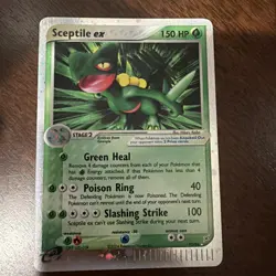 Pokemon Sceptile EX Card Team Magma vs Team Aqua, Holo Rare, 93/95, 2004 - Image 1