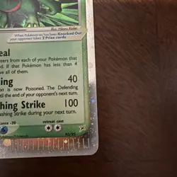 Pokemon Sceptile EX Card Team Magma vs Team Aqua, Holo Rare, 93/95, 2004 - Image 4
