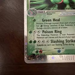 Pokemon Sceptile EX Card Team Magma vs Team Aqua, Holo Rare, 93/95, 2004 - Image 5