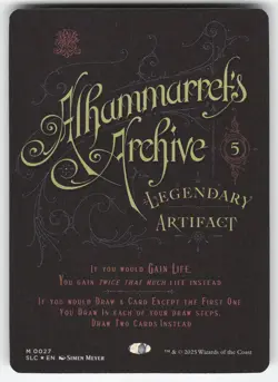 Alhammarret's Archive FOIL 27 M MTG Secret Lair Countdown Kit NM - Image 1