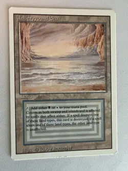 Underground Sea MTG Magic Revised Rare Dual Land Near Mint NM Never Played - Image 1