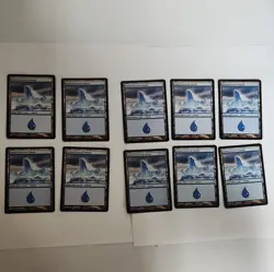 Magic the Gathering MTG 10X Snow-Covered Island Coldsnap Lot near mint LOOK - Image 1