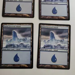 Magic the Gathering MTG 10X Snow-Covered Island Coldsnap Lot near mint LOOK - Image 5