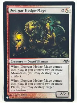Duergar Hedge-Mage NM/M* Morningtide (The List) ENGLISH 137/180 mtg -UnltdCards - Image 1