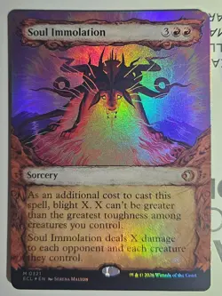 Soul Immolation (Showcase Foil) 0321 - Lorwyn Eclipsed ECL - MTG - NM/M - Image 1