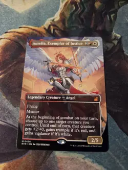 Aurelia, Exemplar of Justice (Anime Borderless) #436 NM Ravnica Remastered - Image 2