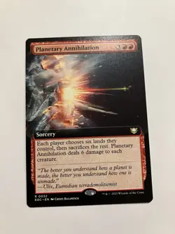 Planetary Annihilation (# 32) MTG Edge of Eternities- EXTENDED ART - Regular - Image 1