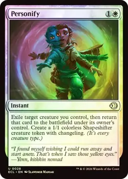 NM Foil Personify, MTG, Lorwyn Eclipsed, Magic the Gathering, 28 - Image 1