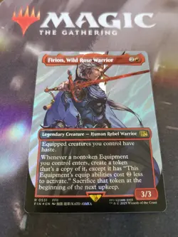 Mtg. Firion, Wild Rose Warrior. Surge Foil Borderless. Final Fantasy. Pack Fresh - Image 1