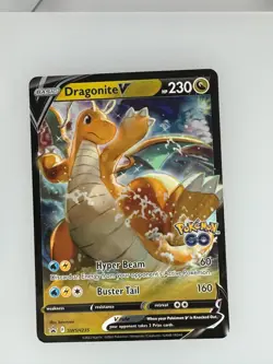 2019 Pokemon SWSH Black Star Dragonite V SWSH235 NM - Image 1