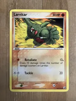 Pokemon TCG Larvitar EX Unseen Forces 61/115 Regular Common VLP - Image 1
