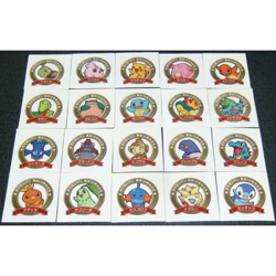 Pokemon Card Bread Deco Chara Seal Sticker 10th Anniversary 20 set Japanese k491 - Image 1