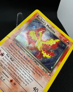Pokemon TCG Rocket's Moltres Gym Heroes 12/132 Holo Unlimited Holo Rare - Image 3