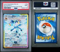 2025 Pokemon Prismatic Evolutions Glaceon ex PSA 9 Mint #150 Englisch - Image 1
