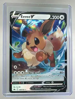 Eevee V 2023 Pokemon Sword & Shield Crown Zenith #108 - Image 1