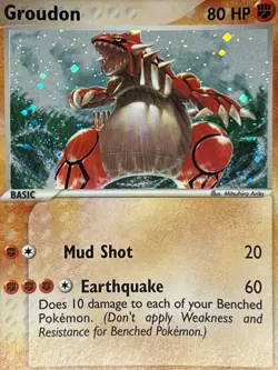 Groudon 102/101 Pokemon 2004 EX Hidden Legends-Secret Rare Holo -NM+ - Image 2