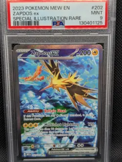 Pokemon Zapdos ex 202/165 Sv: Scarlet & Violet 151 Holo PSA 10 🔥 - Image 1