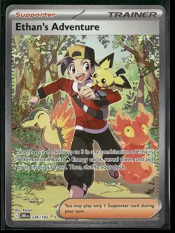 2025 Pokemon DRI En Ethan's Adventure Special Illustration Rare 236/182 - Image 1