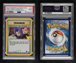 Here Comes Team Rocket! (Team Rocket) Pokemon Celebrations Classic PSA 9 - Image 3