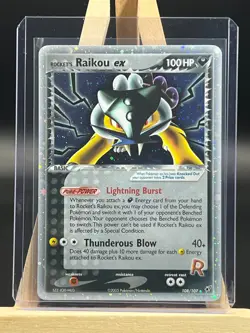 Rocket's Raikou ex 108/107 Pokemon Ex Deoxys -Secret Rare Holo-NM - Image 1
